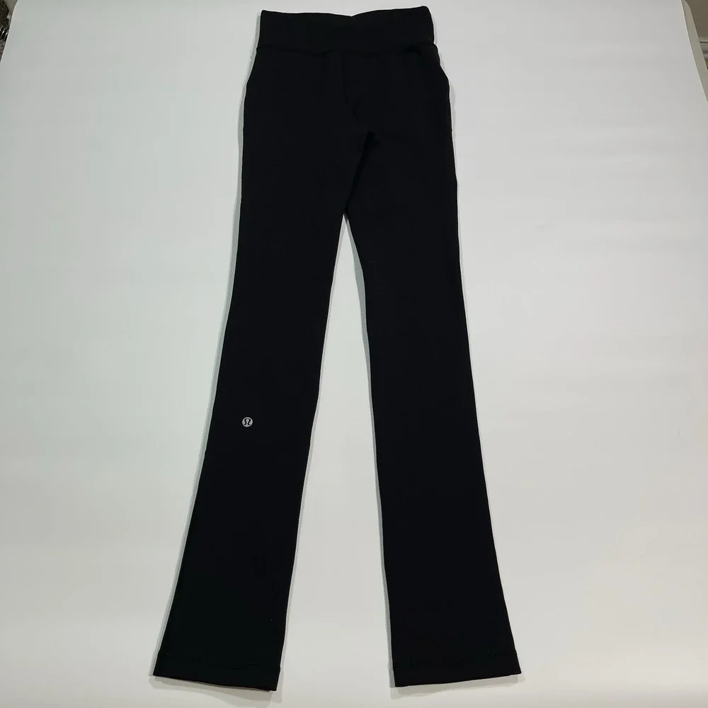 Lululemon Skinny Will Pant Black Womens Size 4 Yoga Pants Pilates